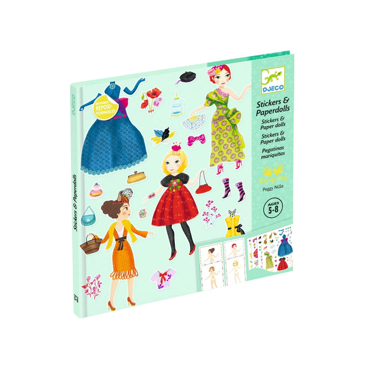 Djeco Stickers and Paper Dolls Massive Fashion