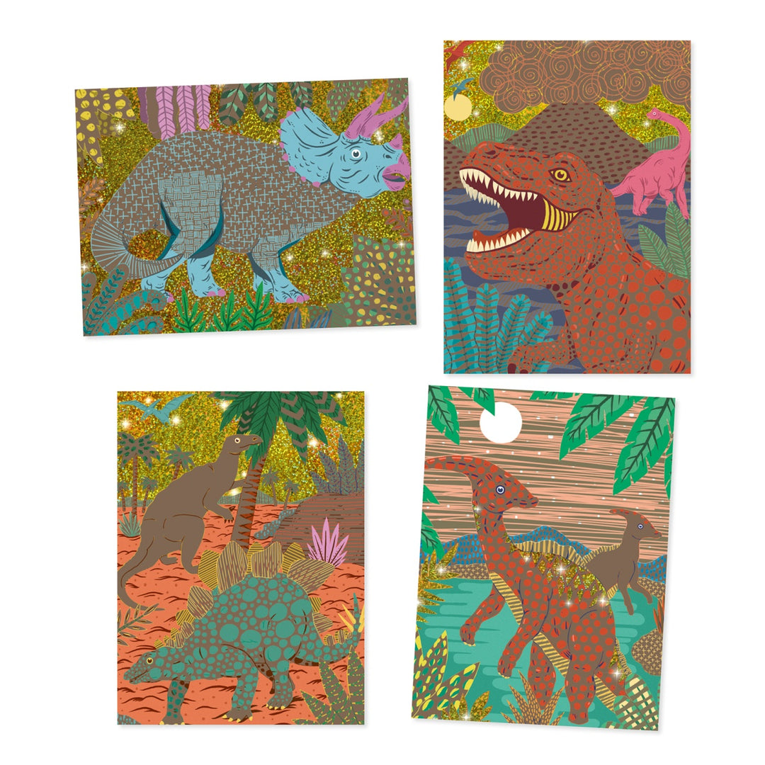 Djeco Scratch Board When Dinosaurs Reigned