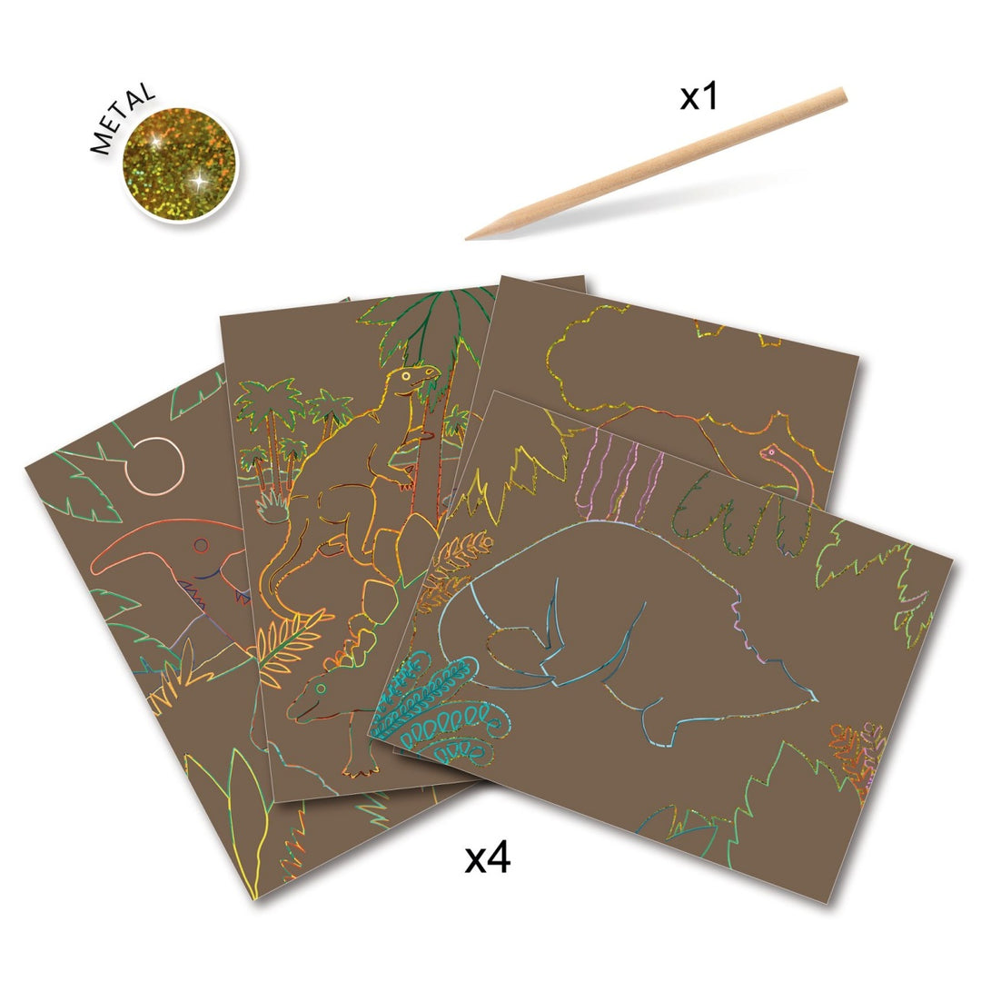 Djeco Scratch Board When Dinosaurs Reigned