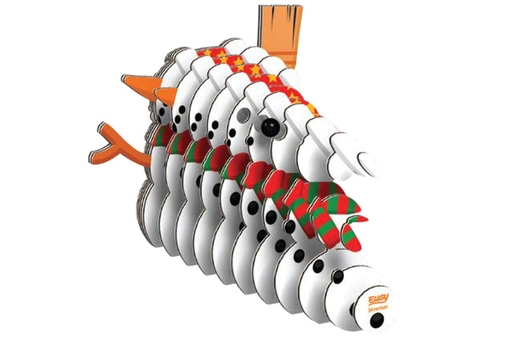 Eugy Snowman 3D Cardboard Model Kit