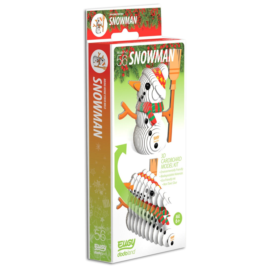 Eugy Snowman 3D Cardboard Model Kit