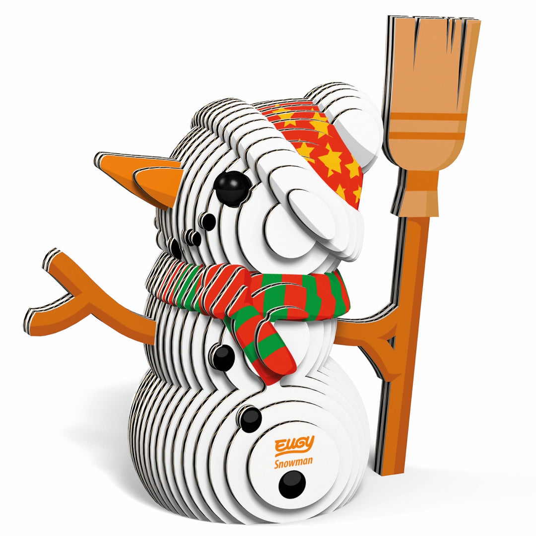 Eugy Snowman 3D Cardboard Model Kit