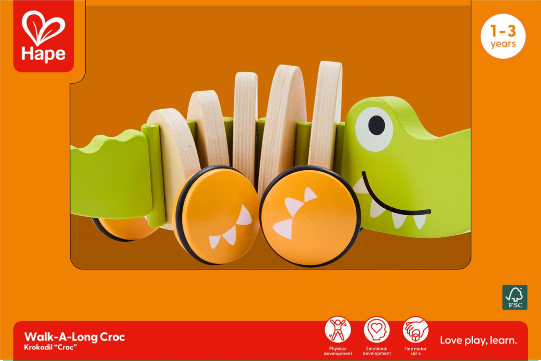 Hape Walk A-Long Croc