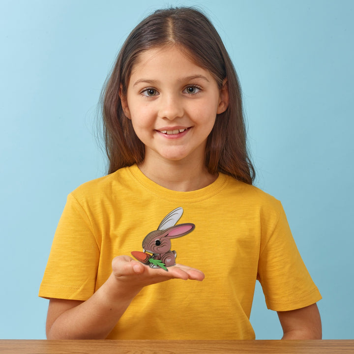 Eugy Rabbit 3D Cardboard Model Kit