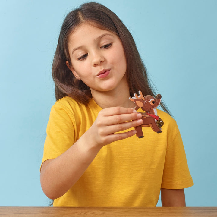 Eugy Reindeer 3D Cardboard Model Kit