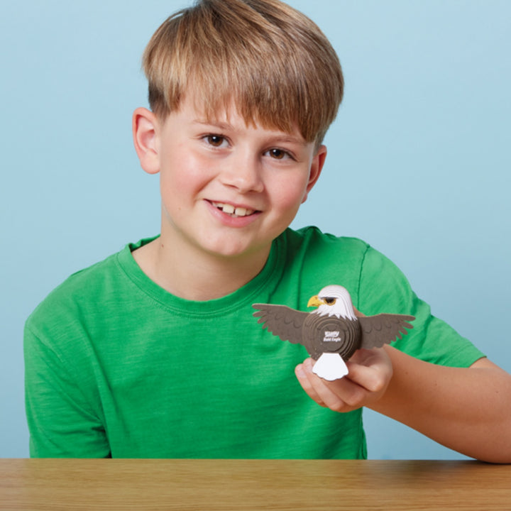 Eugy Bald Eagle 3D Cardboard Model Kit
