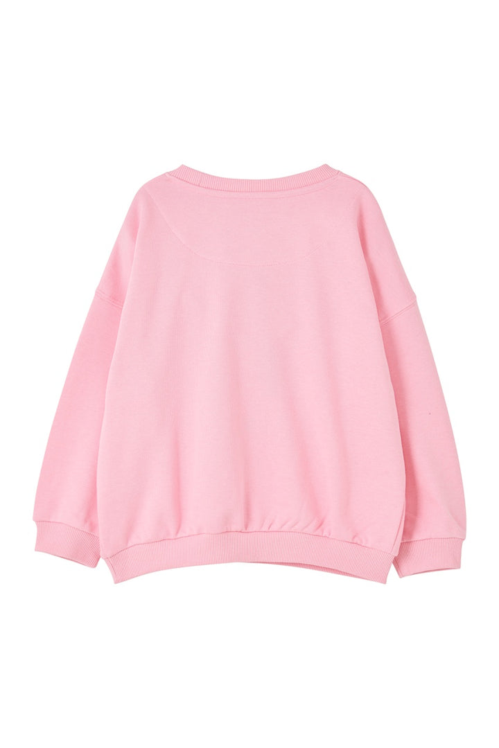 Lighthouse Flora Sweatshirt - Dusky Pink &amp; Flowers