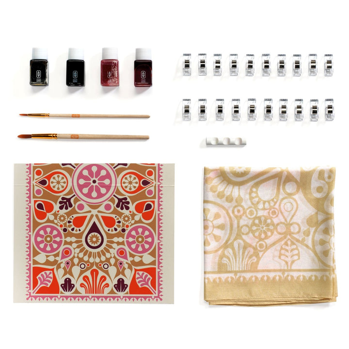 Djeco Atelier 11 - Silk Painting - Indian-style Design