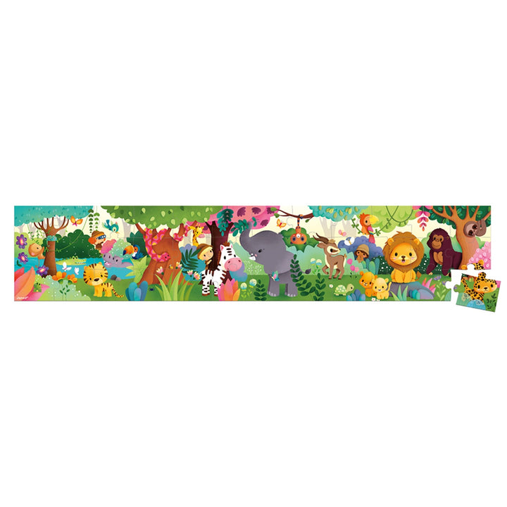 Janod Puzzle Suitcase - Wild Animals (36 pieces)