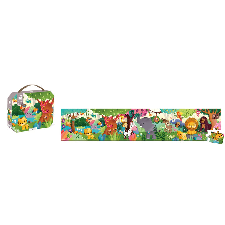 Janod Puzzle Suitcase - Wild Animals (36 pieces)