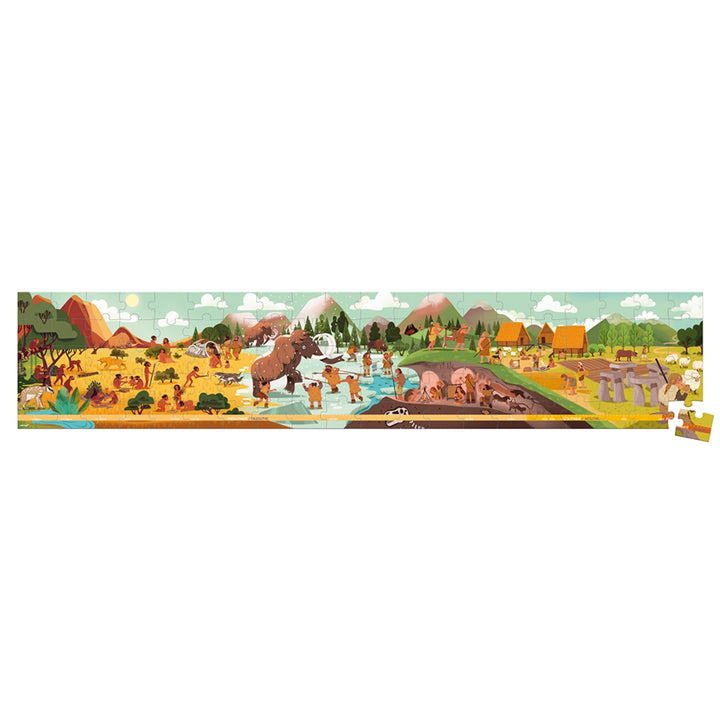 Janod Puzzle Suitcase - Prehistory Frieze (100 pieces)