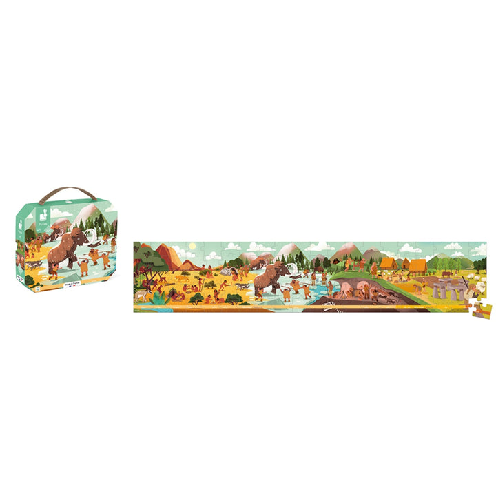 Janod Puzzle Suitcase - Prehistory Frieze (100 pieces)