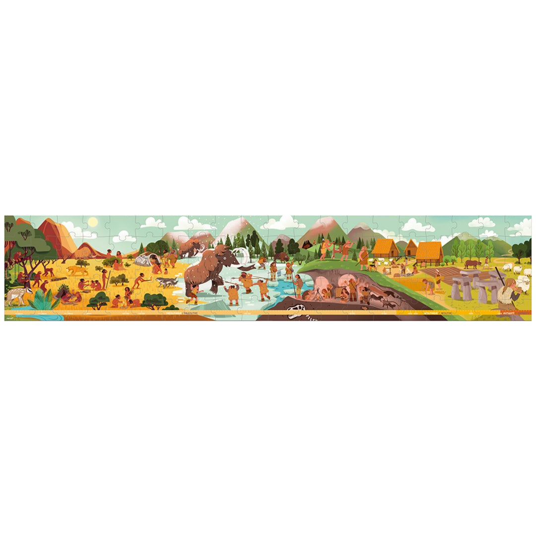Janod Puzzle Suitcase - Prehistory Frieze (100 pieces)
