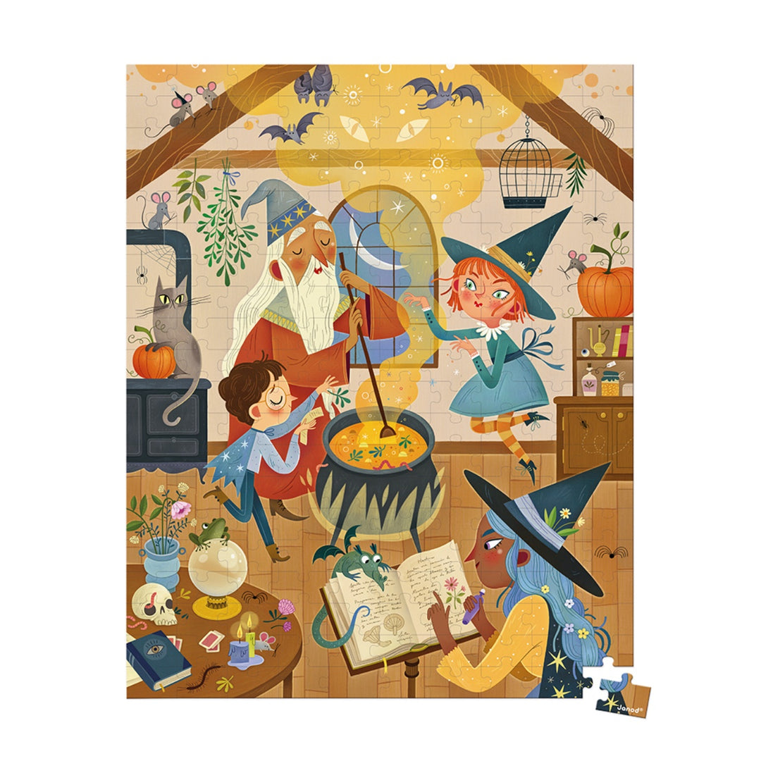 Janod Puzzle Suitcase -  Magic (200 pieces)