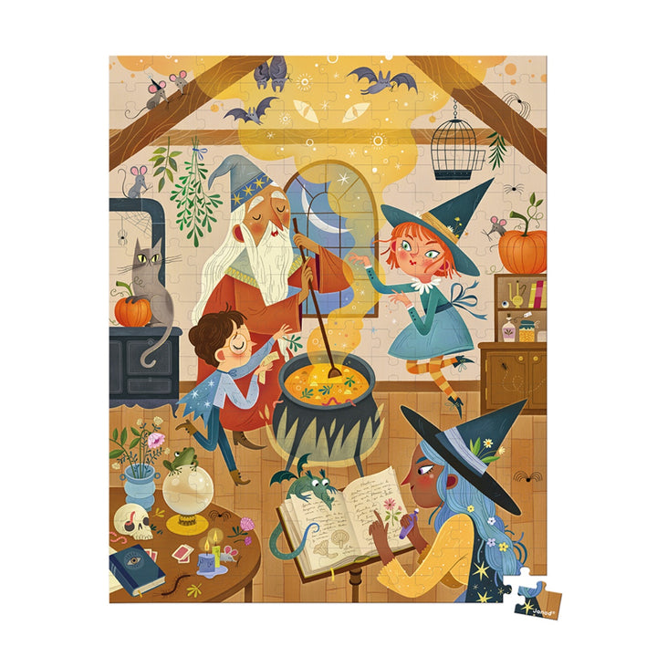 Janod Puzzle Suitcase -  Magic (200 pieces)