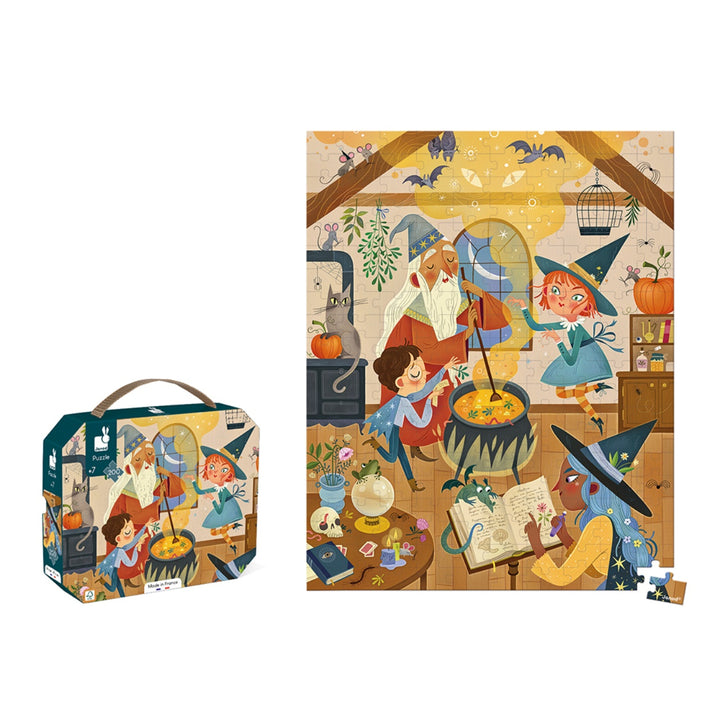 Janod Puzzle Suitcase -  Magic (200 pieces)