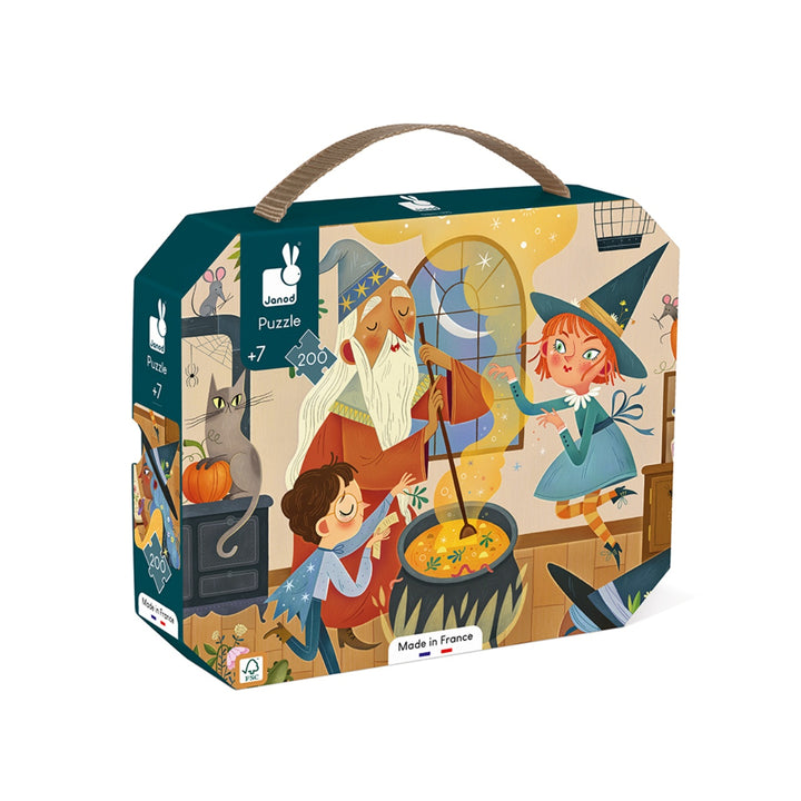 Janod Puzzle Suitcase -  Magic (200 pieces)