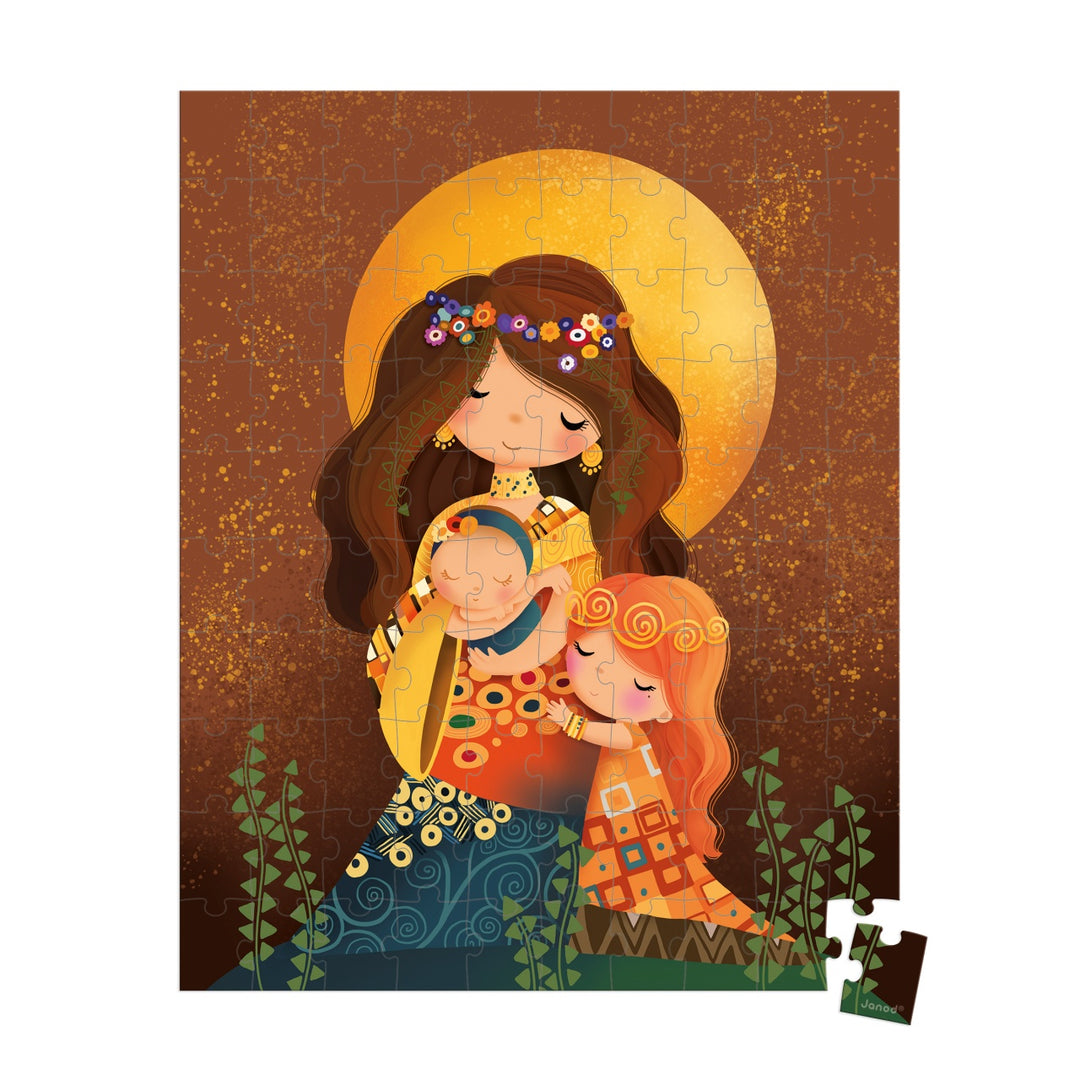 Janod Puzzle Suitcase - Inspired by Gustav Klimt (100 pieces)