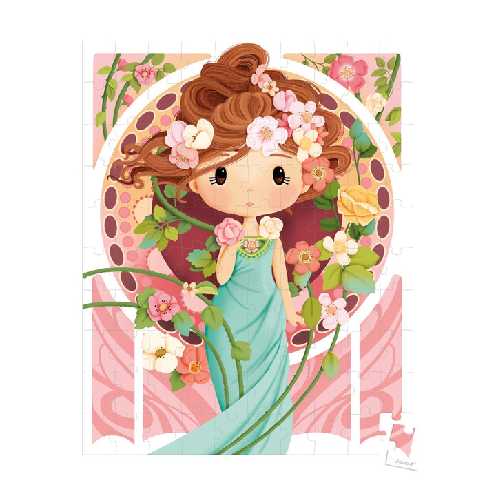 Janod Puzzle Suitcase - Inspired by Mucha (100 pieces)