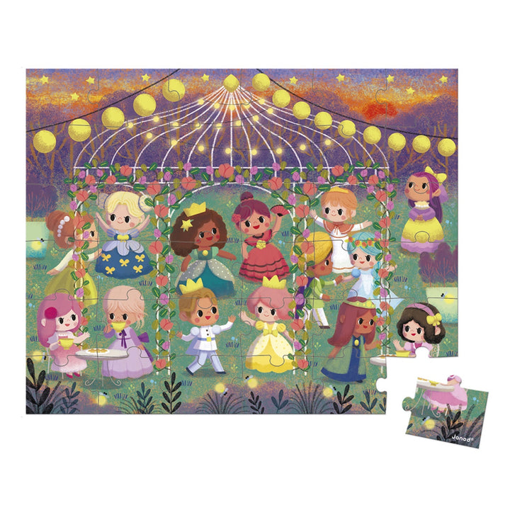 Janod Puzzle Suitcase - Princesses (36 pieces)