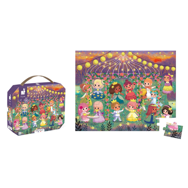 Janod Puzzle Suitcase - Princesses (36 pieces)