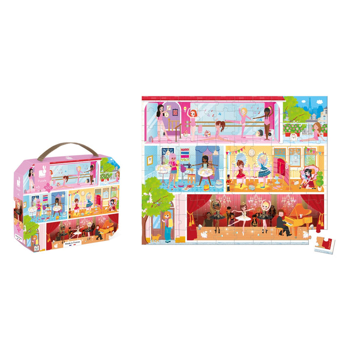 Janod Puzzle Suitcase -  Dance Academy (100 pieces)