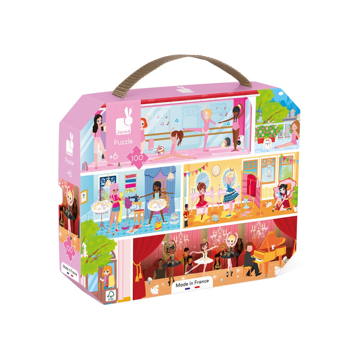 Janod Puzzle Suitcase -  Dance Academy (100 pieces)