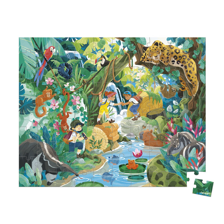 Janod Puzzle Suitcase - Inca (100 pieces)