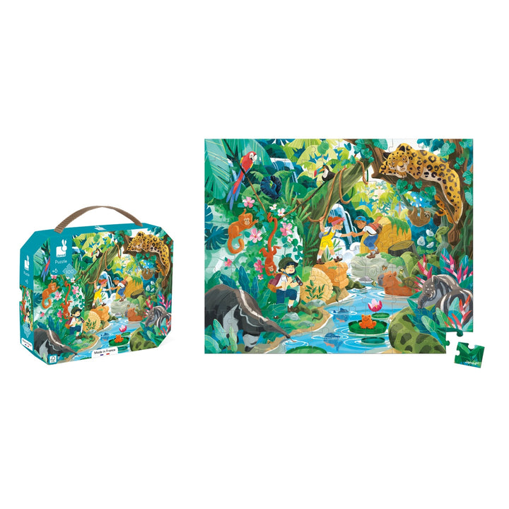 Janod Puzzle Suitcase - Inca (100 pieces)