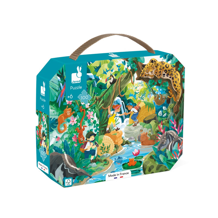 Janod Puzzle Suitcase - Inca (100 pieces)
