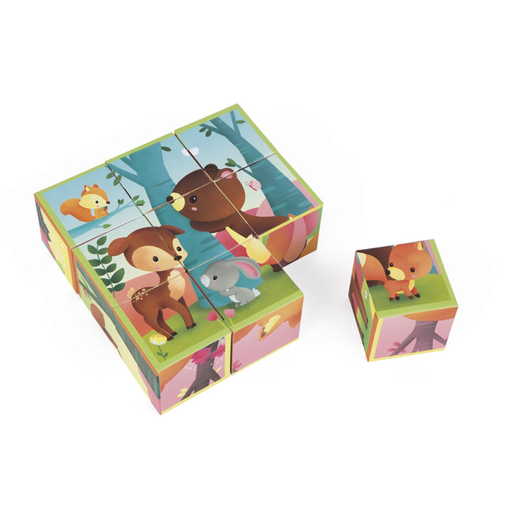 Kubkid Cube Puzzle - Forest Animals