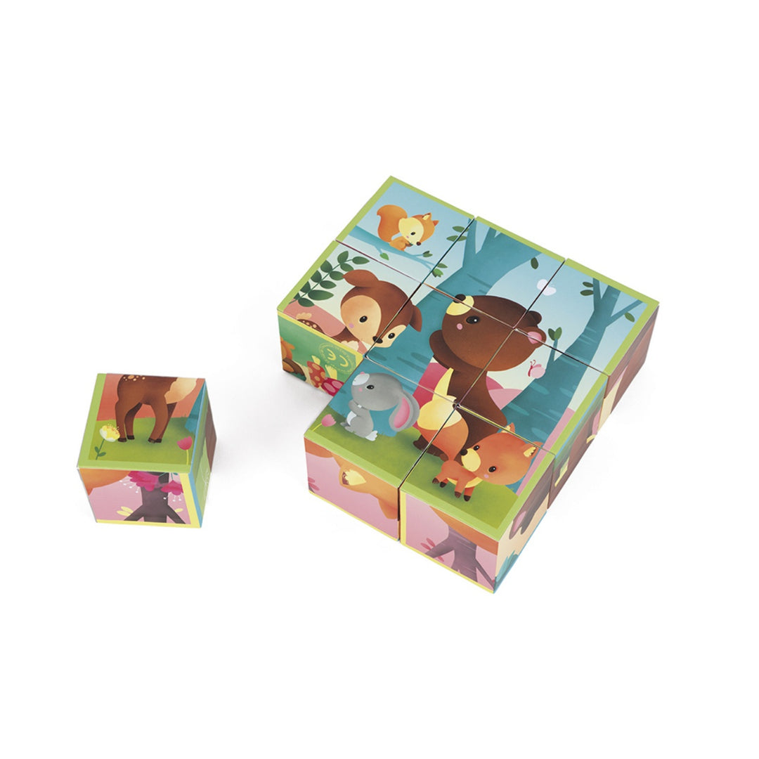 Kubkid Cube Puzzle - Forest Animals