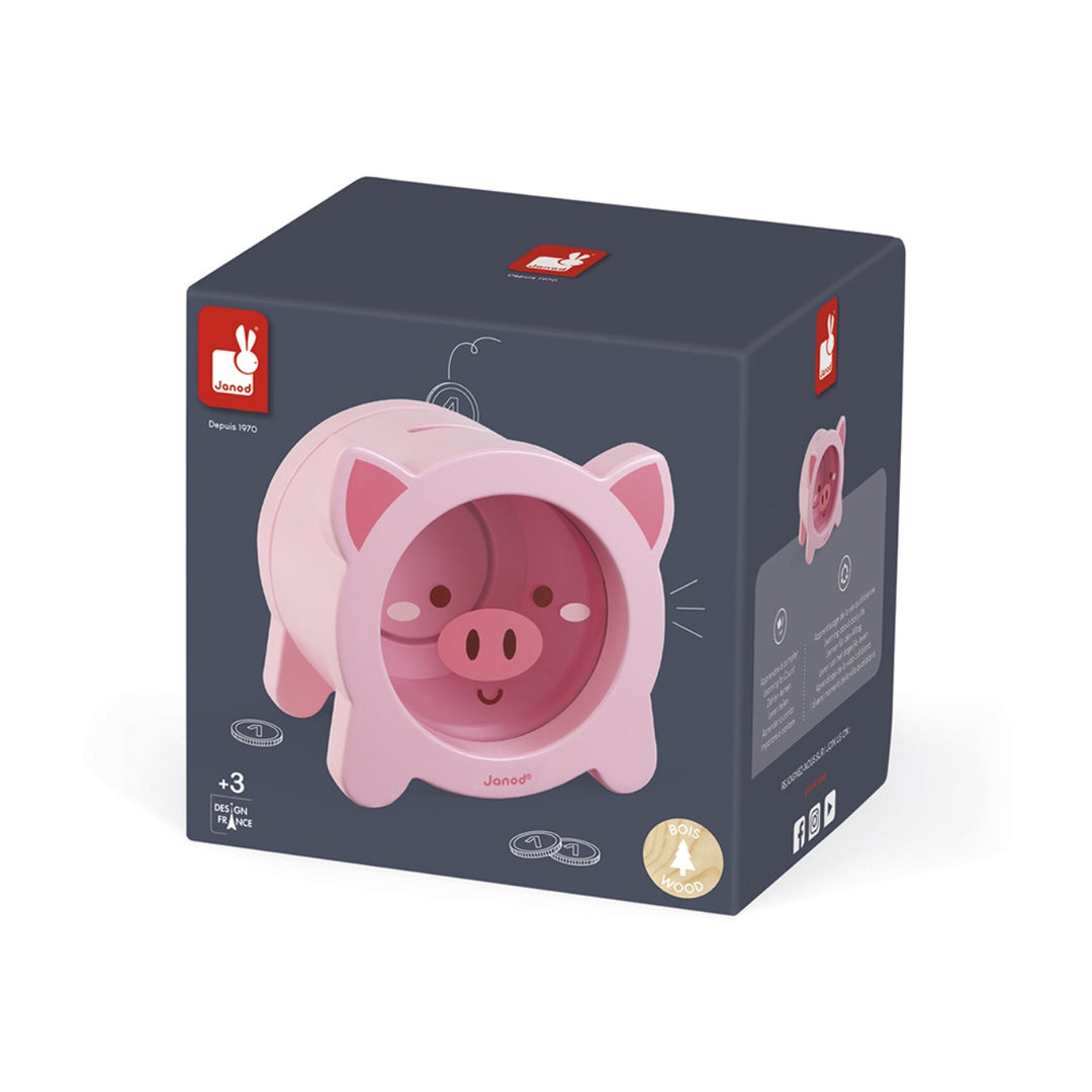 Janod Money Box - Pig Piggy Bank