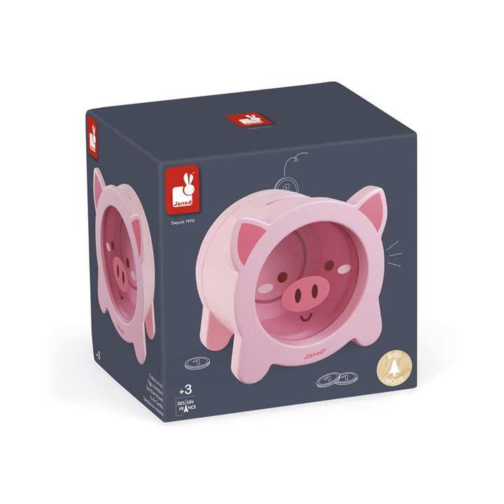 Janod Money Box - Pig Piggy Bank