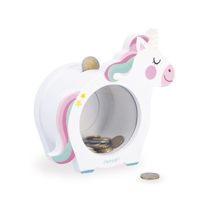 Janod Money Box - Unicorn Piggy Bank
