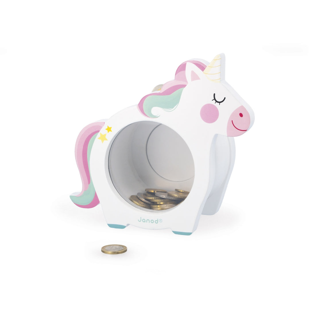 Janod Money Box - Unicorn Piggy Bank