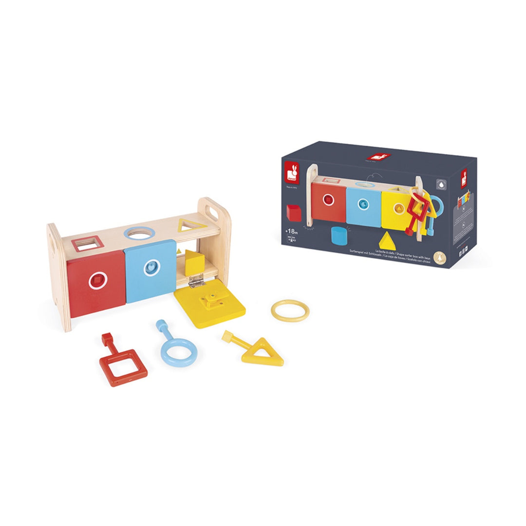 Janod Shape Sorter Box with Keys