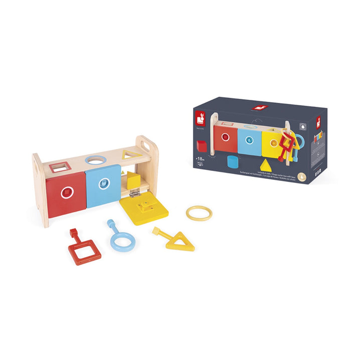 Janod Shape Sorter Box with Keys