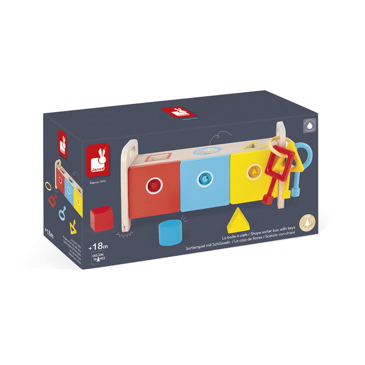 Janod Shape Sorter Box with Keys