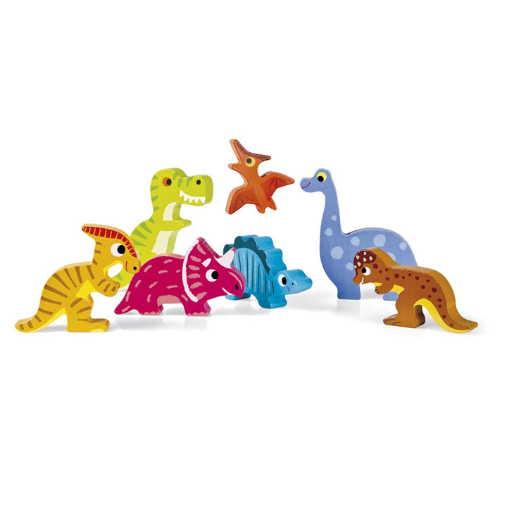 Janod Chunky Wooden Puzzle - Dinosaurs