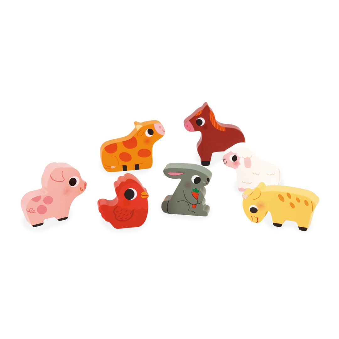 Janod Chunky Wooden Puzzle - At the Farm