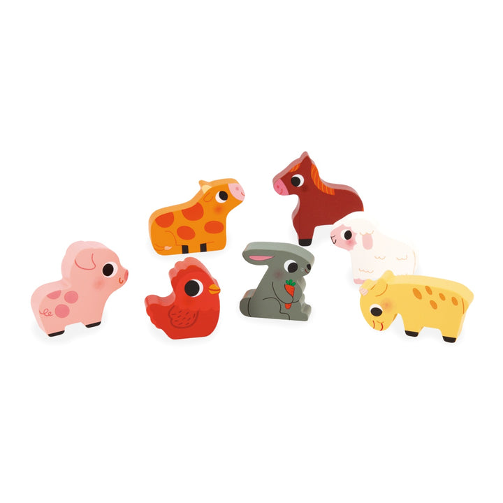 Janod Chunky Wooden Puzzle - At the Farm