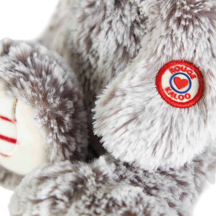Kaloo Grey Prestige Bear Mae 24cm - Rouge Kaloo