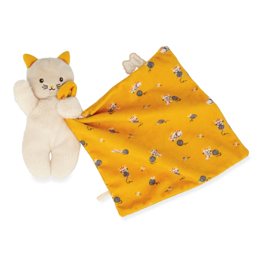 Kaloo Carre Douceur Doudou - Cat Yellow 17cm