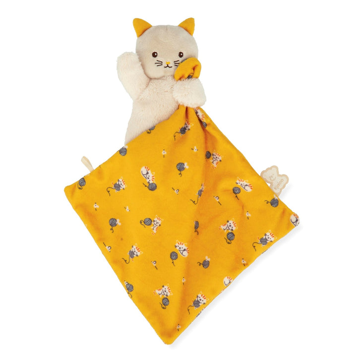 Kaloo Carre Douceur Doudou - Cat Yellow 17cm