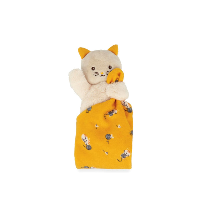 Kaloo Carre Douceur Doudou - Cat Yellow 17cm