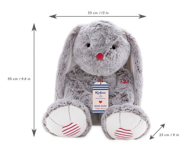 Kaloo Extra Large Grey Rabbit - Rouge Kaloo