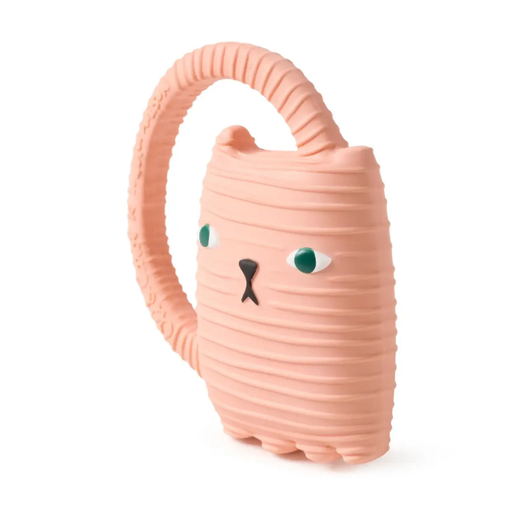 Oli and Carol Natural Rubber Teether and Bath Toy - Ginge Cat