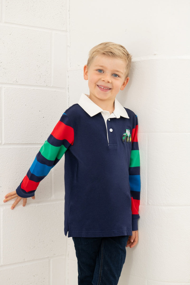 Lighthouse Rafferty Rugby Shirt - Green Tractor