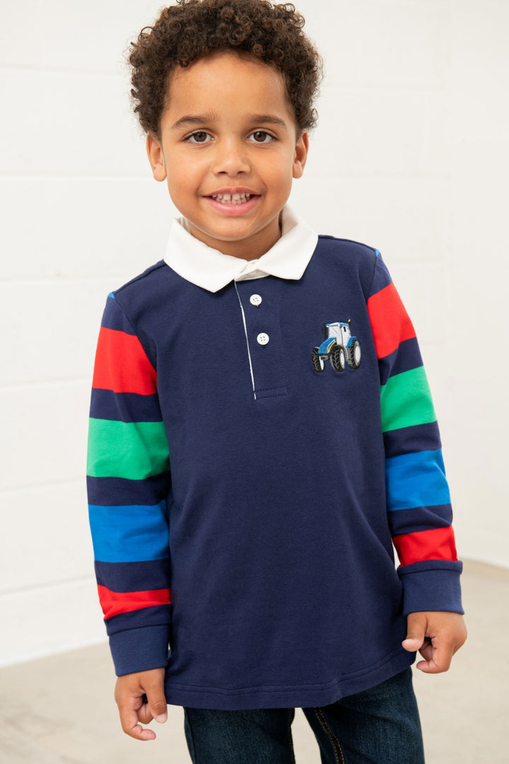 Lighthouse Rafferty Rugby Shirt - Blue Tractor
